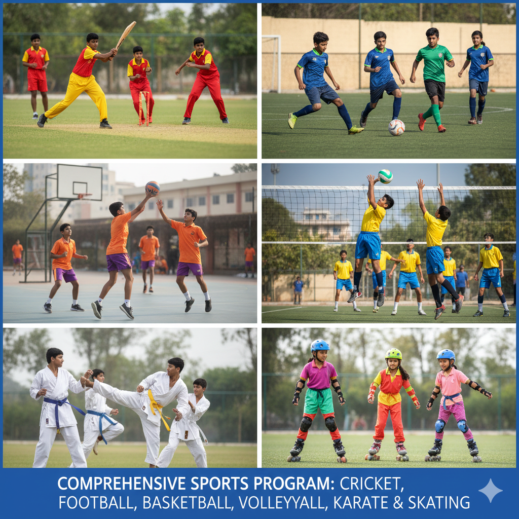 School sports ground and activities